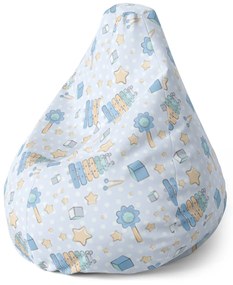 Sablio Sedací vak Pear Zvonkohra - 70 x 95 x 15 cm