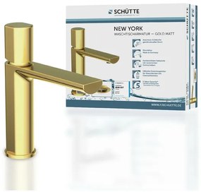 Schütte Umývadlová batéria New York s ventilom Pop-up (zlatá)  (100354683)