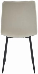Jedálenská stolička TURIN zamatová béžová