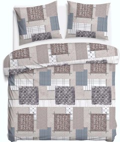 FLANELOVÉ OBLIEČKY FLANELOVE 160X200 CM, 2KS 70X80 CM VZOROVANÉ