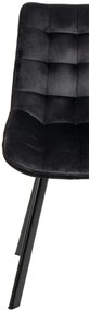 Noela Zamatová jedálenská stolička BELLA čierna
