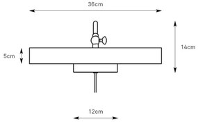 Markslöjd 108982 - Nástenné svietidlo na obraz CIGLIA 2xE14/40W/230V mosadz