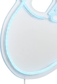 Neónové nástenné svietidlo modré vrátane LED - Paperplane