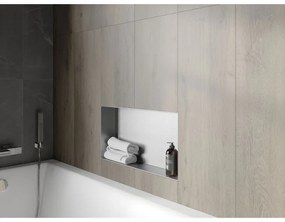 Mexen X-Wall-NR, polička na zapustenie pod obklad bez goliera 60 x 30 cm, oceľová, 1911603010