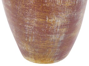 Terakota Dekoratívna váza 57 Hnedá Čierna MANDINIA Beliani