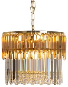 Zuma Line 19101/8 - Luster na reťazi CAMILLE 8xE14/40W/230V zlatá