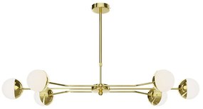 Jupiter 1980 - Luster na tyči TRENTO 6xG9/10W/230V zlatá