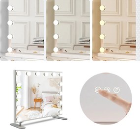 Stolný kozmetický zrkadlo s LED osvetlením