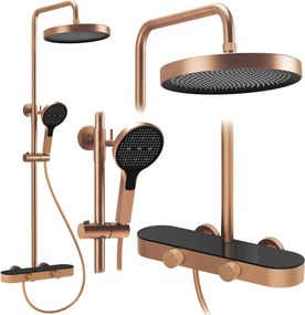 Rea Creo, sprchový set s funkciou bidetovej spŕšky, medená matná, REA-P0362