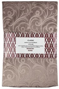 Záves Classic na priechodkách 135x180 svetlo ružový Merkury Home