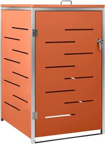 vidaXL Ohrada na 1 odpadkový kôš 69x77,5x112,5 cm nehrdzavejúca oceľ