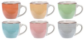 Keramická šálka Pastel 90 ml sada 6ks