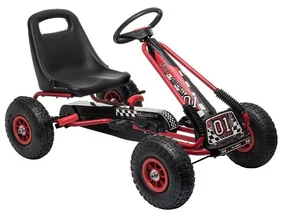Baby Mix Detská šliapacia motokára Go-kart Razor, červená