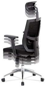 BONTEC Kancelárska stolička, synchrónny mechanizmus, čierna sieťovina, KA-B1083 BK Farba: Čierna