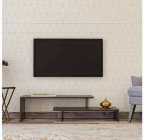 Asir TV stolík OVIT 45x120 cm antracit/číerna AS0616