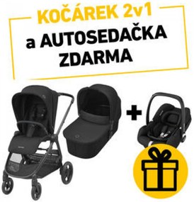 MAXI-COSI STREET+ KOČÍK ESSENTIAL BLACK