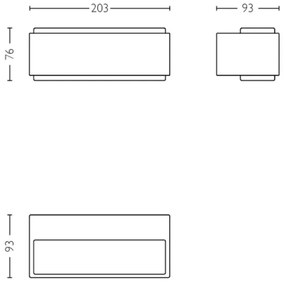 Philips - LED Vonkajšie nástenné svietidlo STRATOSPHERE LED/3,8W/230V 4000K IP44