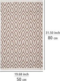 Béžová kúpeľňová predložka z recyklovaného plastu 50x80 cm Altai – Wenko