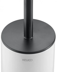 KEUCO Edition 400 súprava na čistenie toalety, nástenná verzia, chróm čierny kartáčovaný, 11564139000