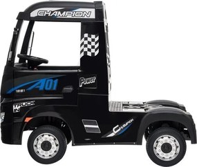 LEAN CARS Autobatéria Mercedes Actros čierna lakovaná MP4