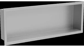 Mexen X-Wall-R zapustená polička s okrajom 60 x 20 cm, inox - 1910602010