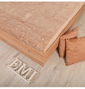 Plachta posteľná z mikroplyšu hnedá EMI