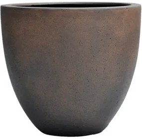 Grigio Egg pot S rusty iron-concrete 32x29 cm