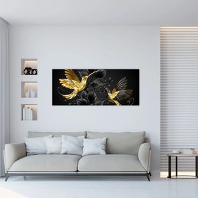 Obraz - Kolibríky očami umelca (120x50 cm)