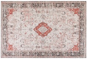 Bavlnený koberec 200 x 300 cm červená/béžová ATTERA Beliani