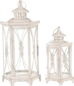 Set dvoch lampášov biely LUC304 (2 ks)