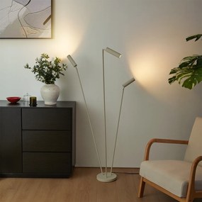 Moderná stojaca lampa béžová 3-svetlá GU10 35mm - Thomas