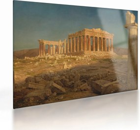 Sklenený obraz - Frederic Edwin Church, The Parthenon, reprodukcia (70x50 cm)