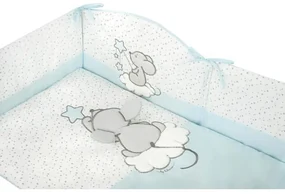 6-dielne posteľné obliečky Belisima Cute Mouse 100/135 tyrkysové