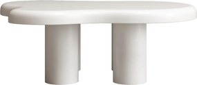 Konferenčný stolík Vercelli, 100 cm biely