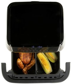 DOMO DO544FR teplovzdušná rodinná fritéza s priezorom, 10 l