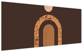 Obraz - Oranžové oblúky N⁰3 (120x50 cm)