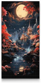 Gario Diamantové maľovanie Rozprávkový les Rozmery: 40 x 80 cm, Rámovanie: S vnútorným rámom, Diamanty: Okrúhle
