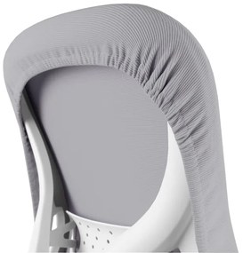 Detská rastúca stolička Neoseat JUNI 007 — látka, sivá