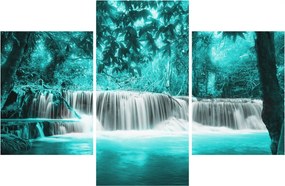 Obraz - Modrý vodopád (90x60 cm)