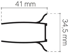 Glass 1989 Lula - Otváravé dvere pre šírku vaničky 80 cm