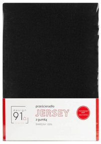 JERSEY PRESTIERADLO 220X240 CM, VÝŠKA 30 CM ČIERNE