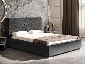 PROXIMA.store - Moderná čalúnená posteľ PAULA ROZMER: 120 x 200 cm, FARBA NÔH: chrómová