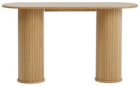 Konzolový stolík v prírodnej farbe 40x130 cm Nola – Unique Furniture