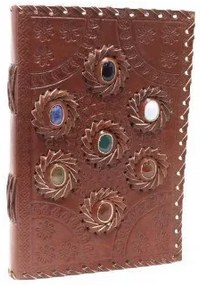 Kožený zápisník - Čakra kamene (linajkovaný)