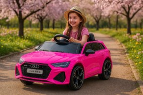 Elektrické autíčko Audi RS 6 ružové