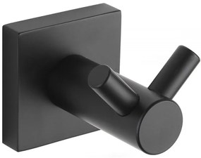 Mexen príslušenstvo,  držiak na uteráky, 2-háčik, čierna, 7081835-70