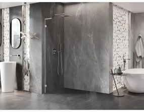 Mexen Lunar L sprchová stena ľavá 120 x 200 cm, 8mm číre sklo, chrómová, 830L-120-000-01-00-L