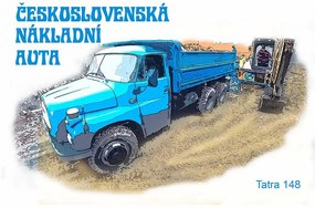 Ceduľa Československá Nákladní Auta - Tatra 148
