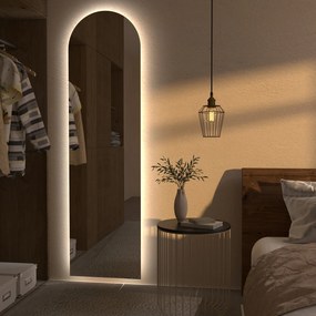 Polkruhové zrkadlo s LED osvetlením G9