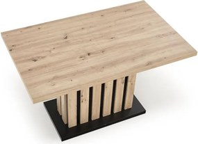 Rozkladací jedálenský stôl 130-180 cm Lalia (čierna) (pre 6 8 osôb). Vlastná spoľahlivá doprava až k Vám domov. 1049330